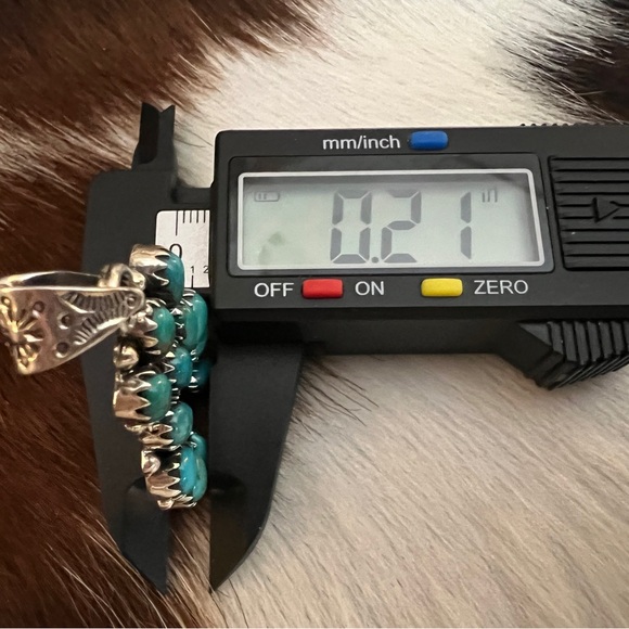 ❤️ Kingman Robins Egg Blue Turquoise Sterling STATEMENT NAJA Pendant 10.8G / 2”L - Picture 12 of 12